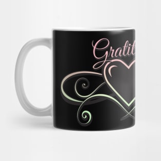 Gratitude Heart with Rose Mug